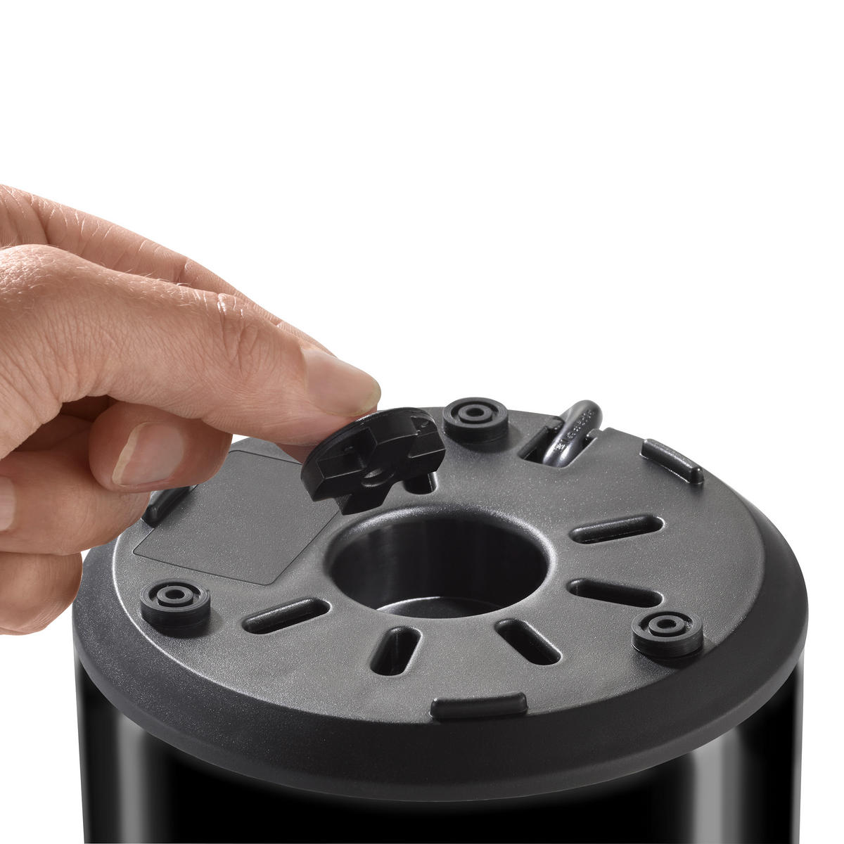 MILCHSCHÄUMER   - Edelstahlfarben/Schwarz, Basics (16/21/12,5cm) - CASO Design