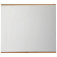 WANDSPIEGEL 85/75/2 cm  - Weiss/Eiche Artisan, Design, Glas/Holzwerkstoff (85/75/2cm) - Xora