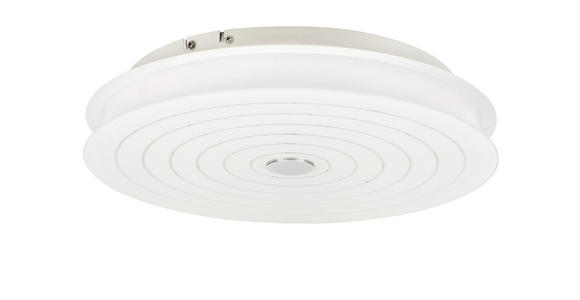 LED-DECKENLEUCHTE 43/8 cm - Weiß, Design, Glas/Kunststoff (43/8cm) - Novel