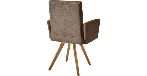 ARMLEHNSTUHL in Holz, Textil Braun - Eichefarben/Braun, Design, Holz/Textil (56/92/60cm) - Dieter Knoll