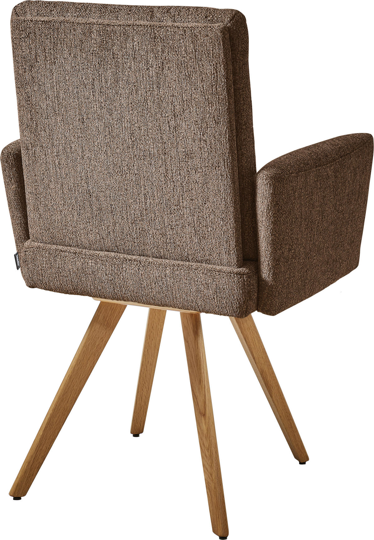 ARMLEHNSTUHL in Holz, Textil Braun  - Eichefarben/Braun, Design, Holz/Textil (56/92/60cm) - Dieter Knoll