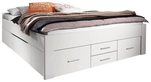 STAURAUMBETT 180/200 cm in Weiss - Weiss, Modern, Holzwerkstoff (180/200cm) - Rauch Möbel