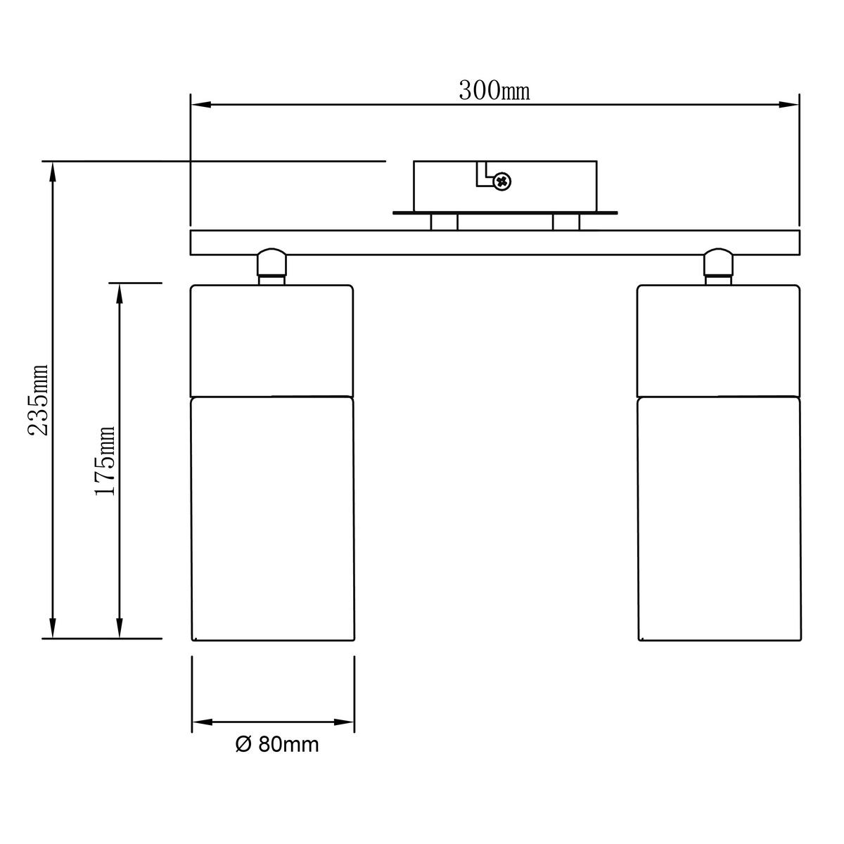 DECKENSTRAHLER 30/23,5/14,5 cm   - Transparent/Schwarz, LIFESTYLE, Glas/Metall (30/23,5/14,5cm) - Brilliant