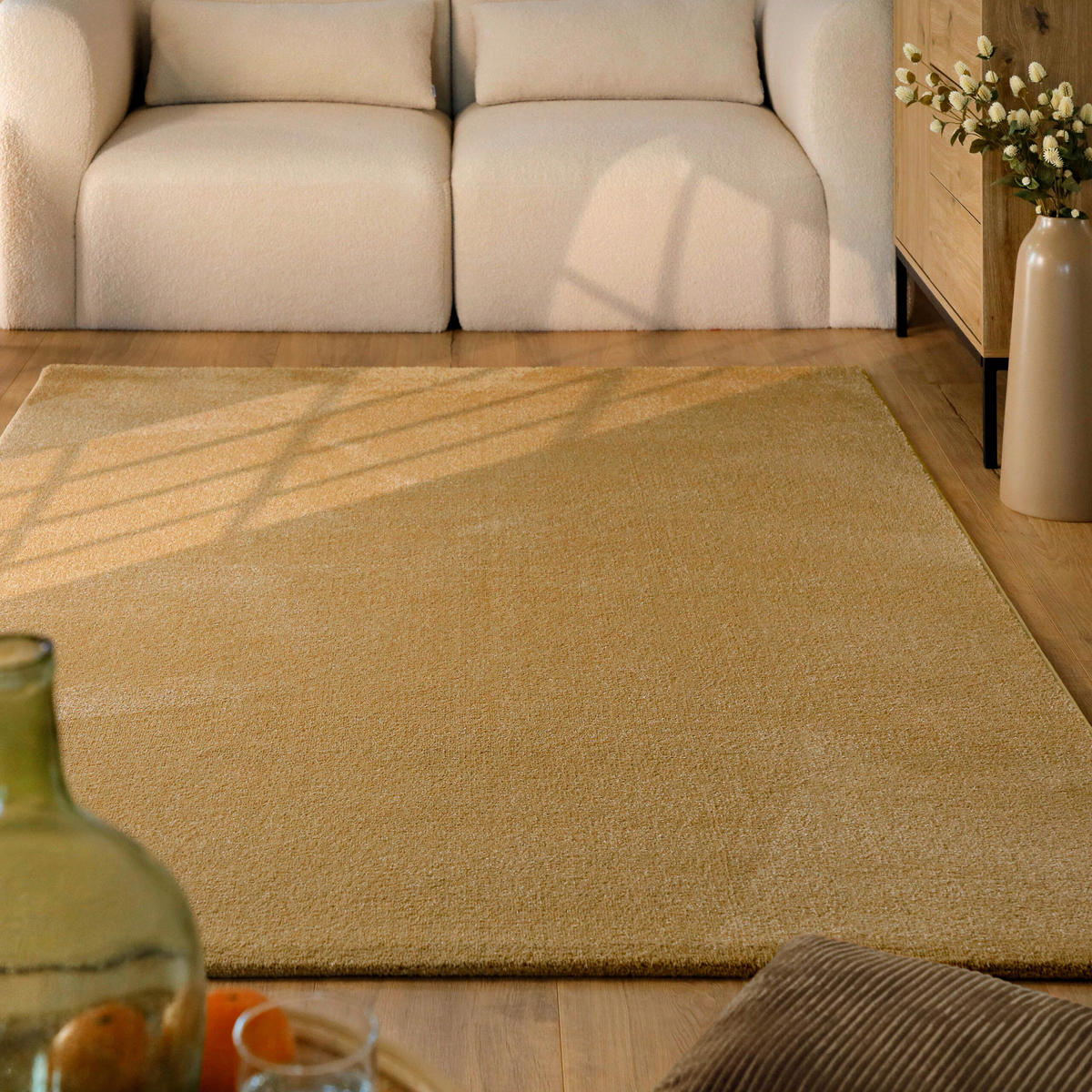 WEBTEPPICH  Wohnzimmer 200/290 cm Vegas Gelb rechteckig  - Gelb, KONVENTIONELL, Textil (200/290cm) - Esprit