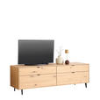LOWBOARD Eichefarben  202,6/63/50 cm  - Eichefarben/Schwarz, Natur, Holz/Metall (202,6/63/50cm) - Cantus