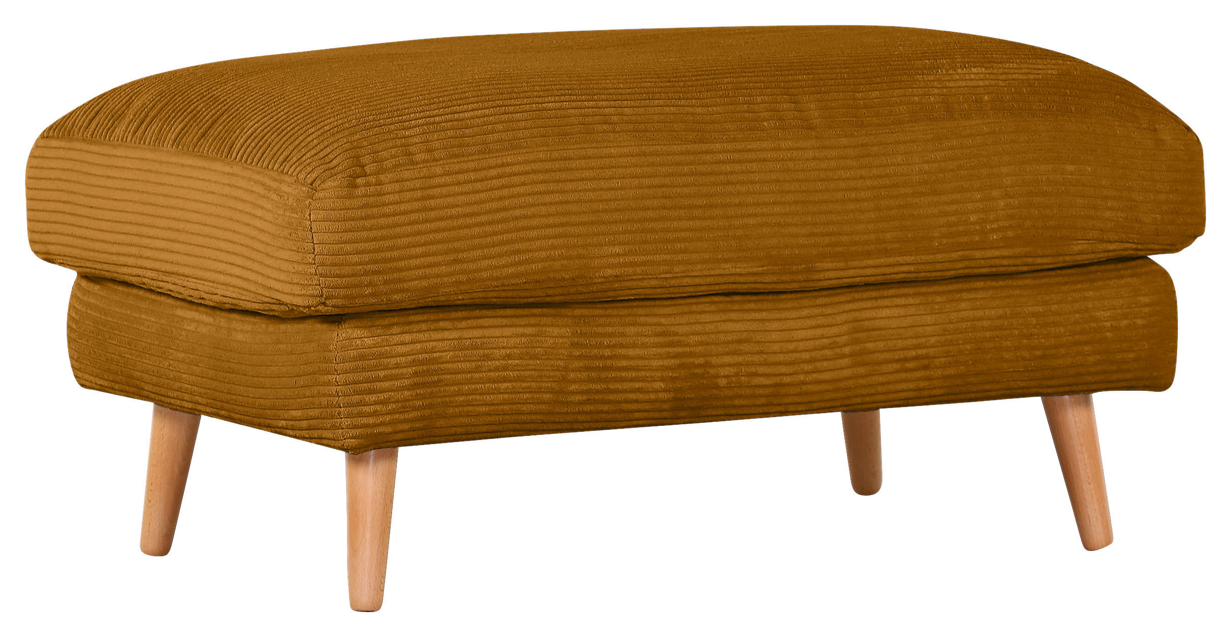 HOCKER in Textil Bernsteinfarben - Bernsteinfarben/Naturfarben, Romantik / Landhaus, Holz/Textil (100/50/63cm) - Landscape