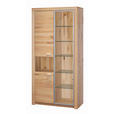 VITRINE  in massiv Buche Buchefarben  - Buchefarben, KONVENTIONELL, Glas/Holz (90/196/38cm) - Cantus