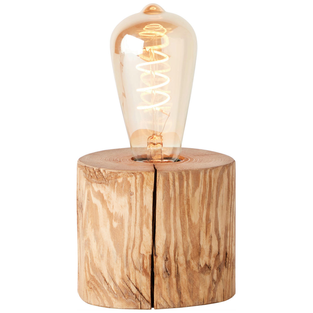 TISCHLEUCHTE - Kieferfarben, Natur, Holz (10/10cm) - Brilliant