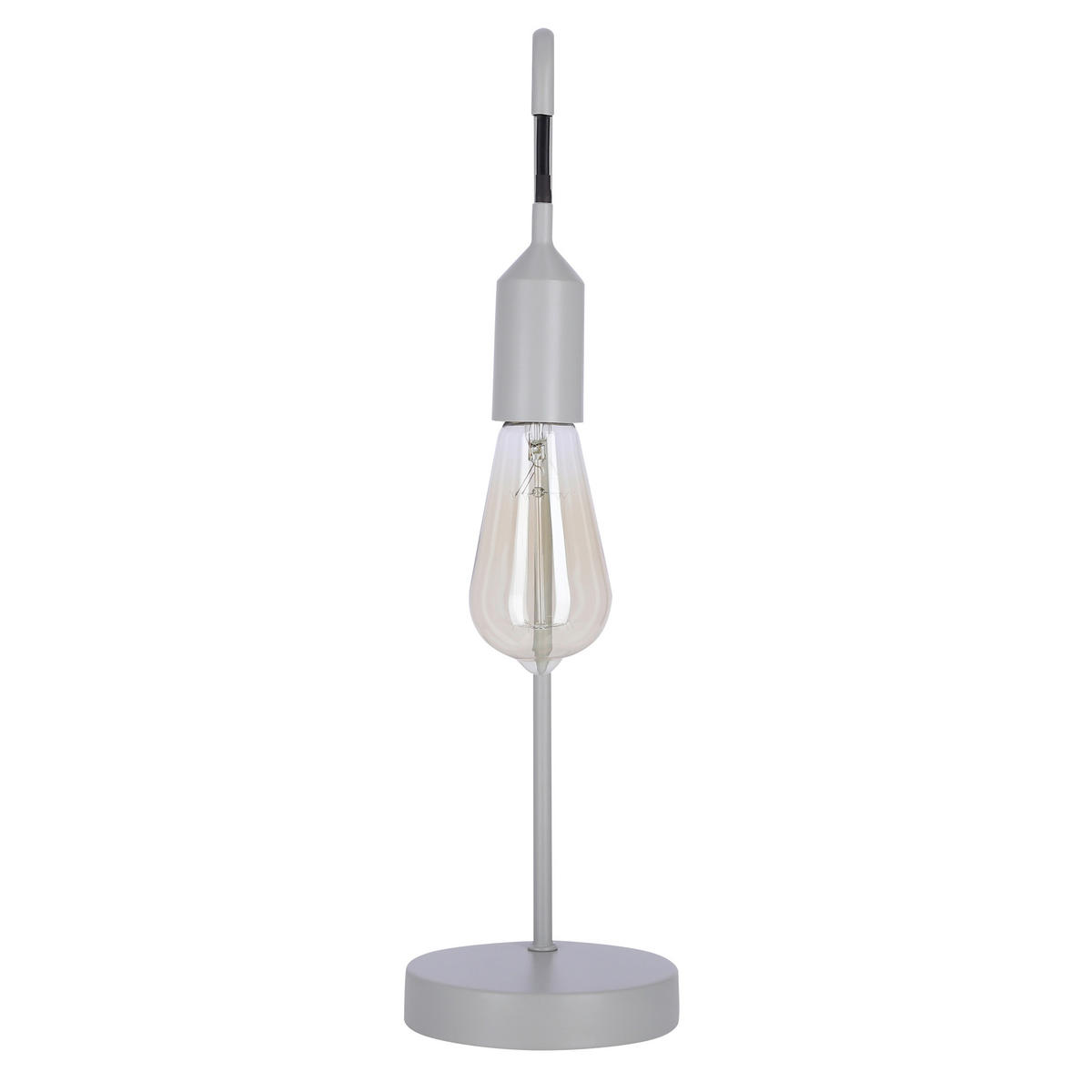 TISCHLEUCHTE 15/13/46 cm   - Grau, KONVENTIONELL, Textil/Metall (15/13/46cm)