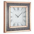 WANDUHR Rosa, Schwarz - Schwarz/Rosa, Design, Glas/Kunststoff (50,5/50,5/4,8cm) - Xora