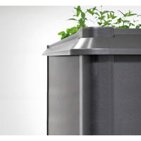 SCHNECKENSCHUTZ  - Dunkelgrau, Design, Metall (201/102cm) - Biohort