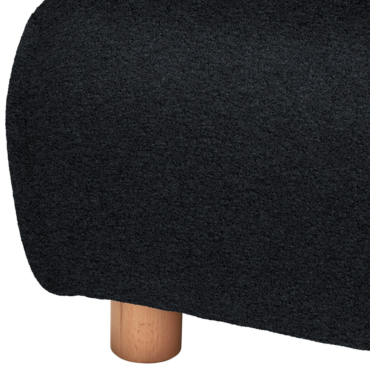 HÖRNSOFFA i velour antracit  - antracit, Natur, trä/textil (150/329cm) - Livetastic