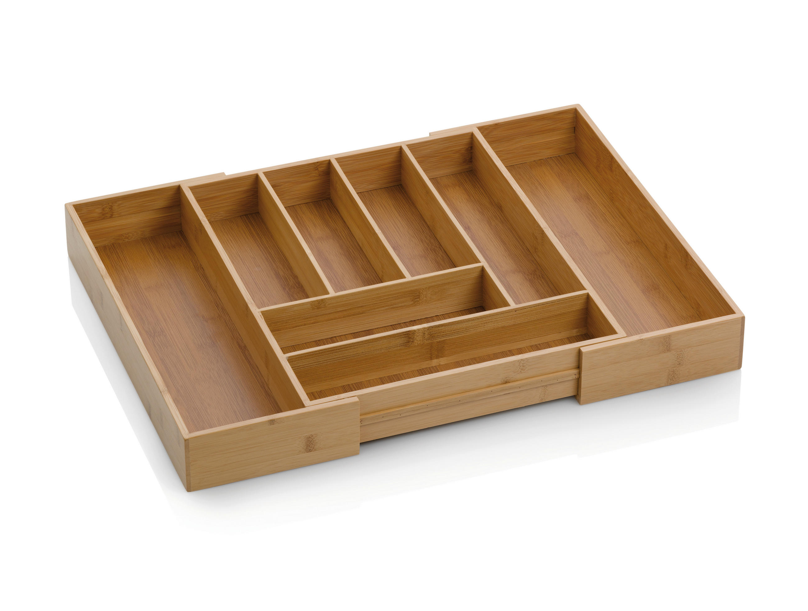 BESTECKEINSATZ - Hellbraun, KONVENTIONELL, Holz (35/43/6,5cm) - Kela