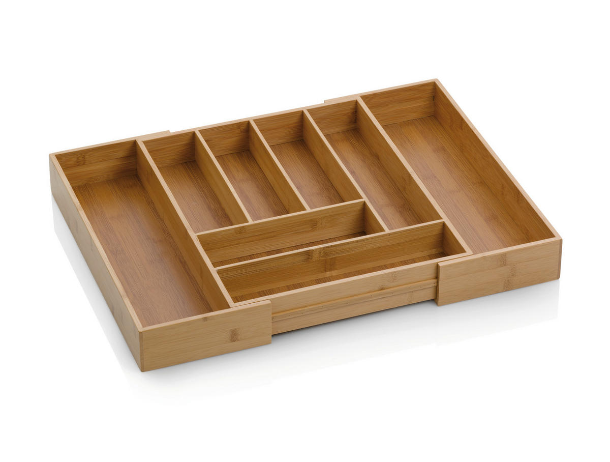 BESTECKEINSATZ - Hellbraun, KONVENTIONELL, Holz (35/43/6,5cm) - Kela