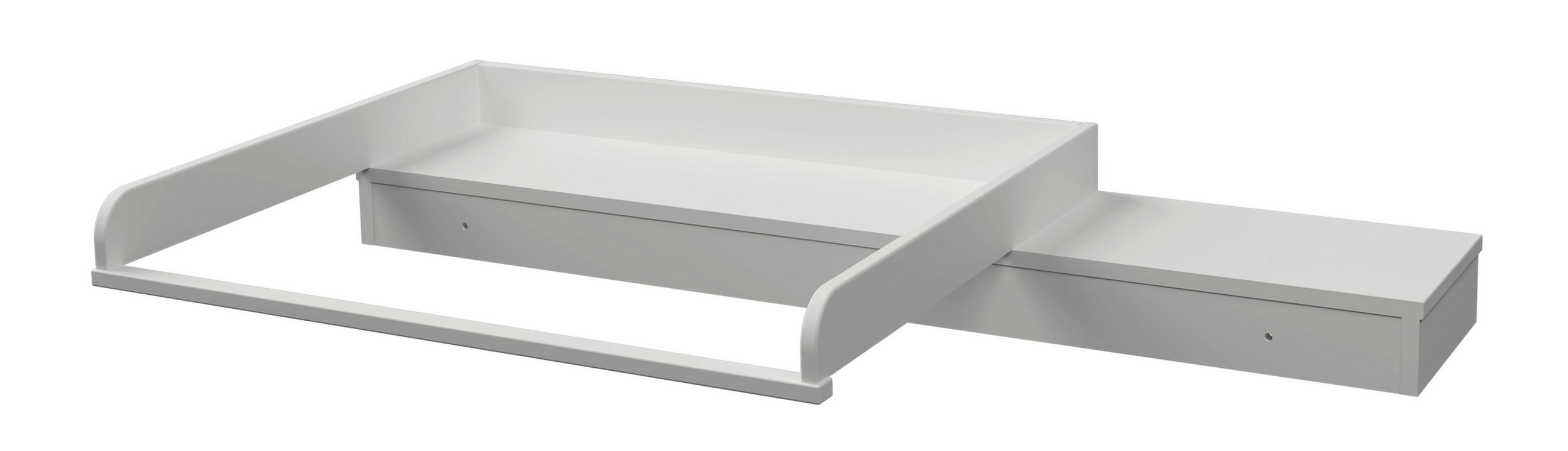 WICKELAUFSATZ Scandic  - Weiss, Design, Holz/Holzwerkstoff (135/18/77cm) - Jimmylee