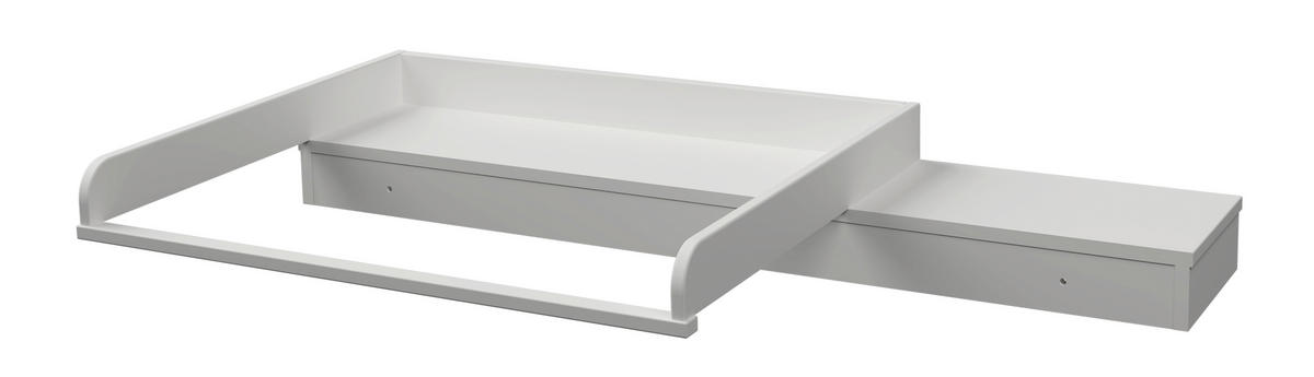 WICKELAUFSATZ Scandic  - Weiß, Design, Holz/Holzwerkstoff (135/18/77cm) - Jimmylee