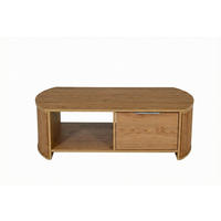 COUCHTISCH Eichefarben  - Eichefarben/Alufarben, KONVENTIONELL, Holzwerkstoff/Metall (110/55/35,5cm) - MID.YOU
