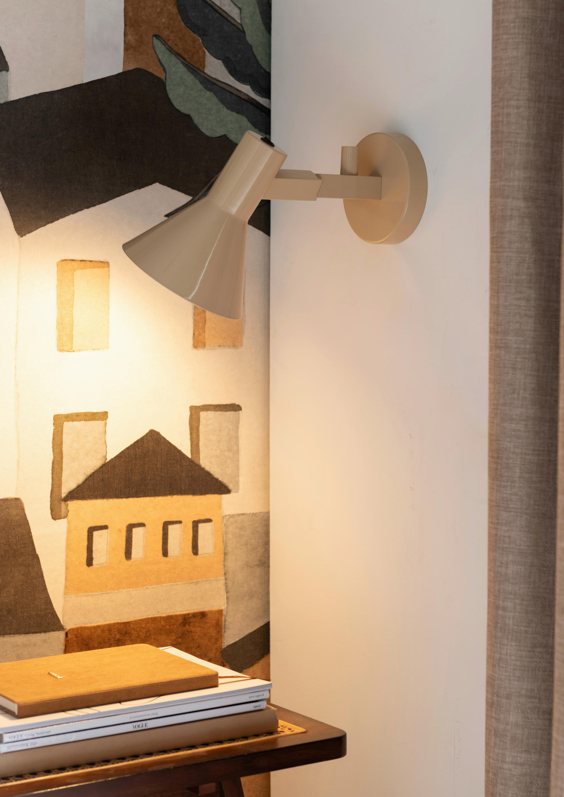 WANDLEUCHTE - Beige, Design, Metall (31/15/20cm) - It's about Romi