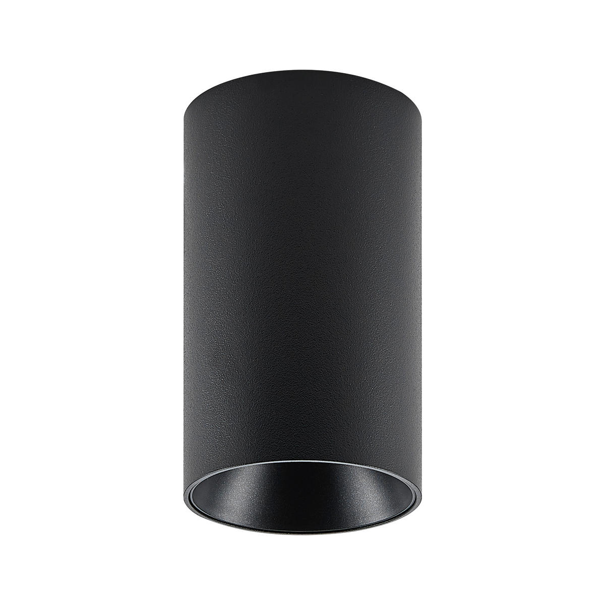 DECKENSTRAHLER Can 6/6/10,5 cm   - Schwarz, Design, Metall (6/6/10,5cm)