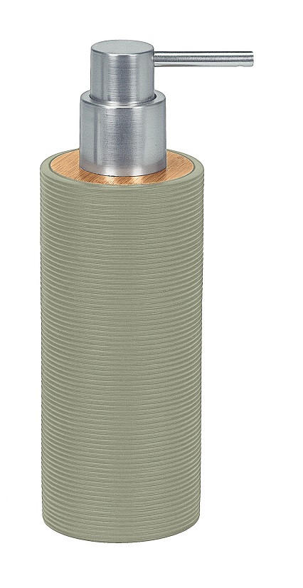DÁVKOVAČ MÝDLA zelená - zelená, Basics, dřevo/plast (6,5/19cm) - Kleine Wolke