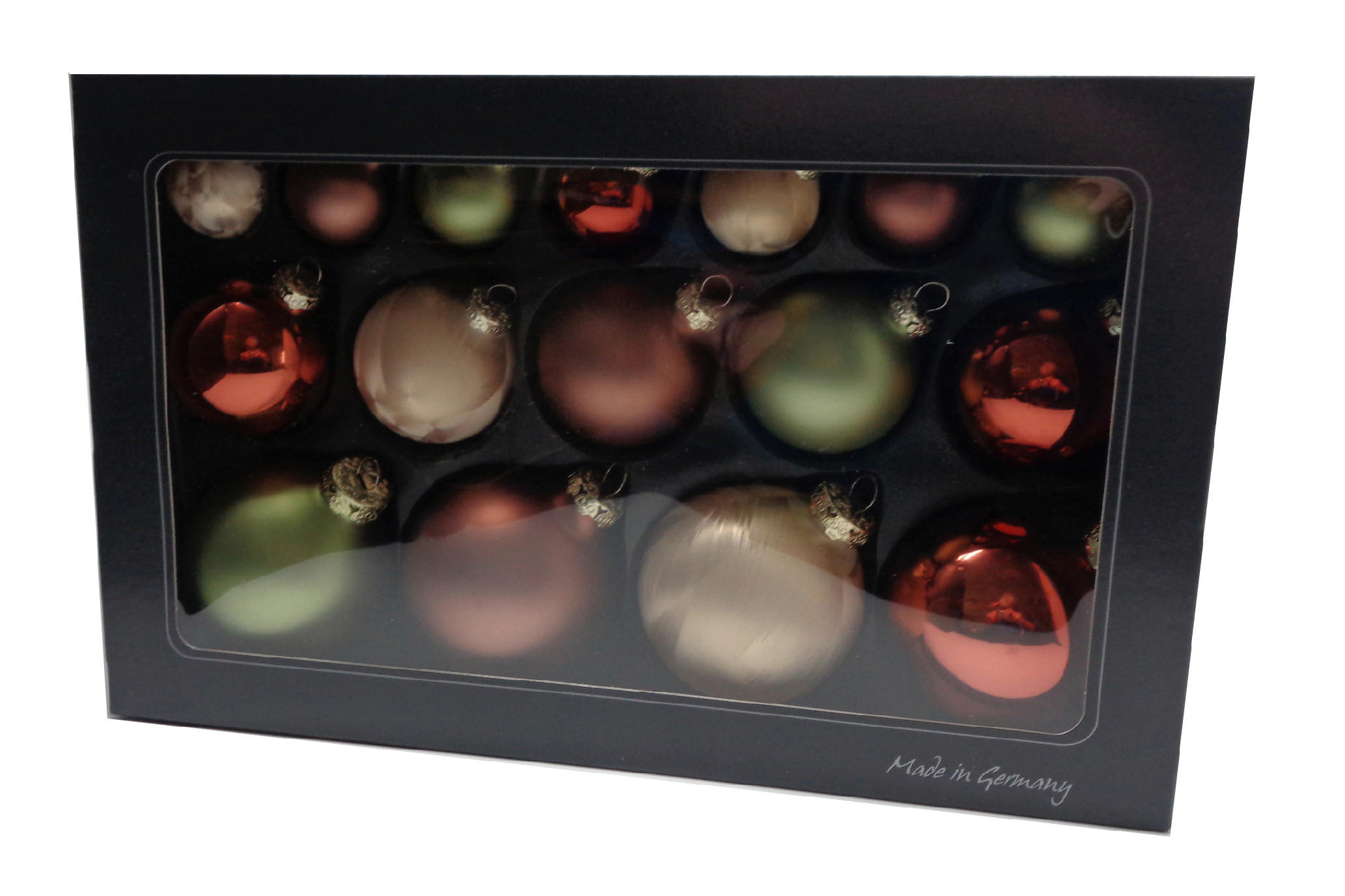 CHRISTBAUMKUGEL-SET 16-teilig  - Multicolor, Basics, Glas (36/22,5cm)