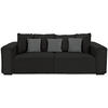 BIGSOFA Anthrazit, Grau  - Anthrazit/Grau, Modern, Holz/Textil (244/62/117cm) - MID.YOU