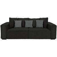 BIGSOFA Anthrazit, Grau  - Anthrazit/Grau, Modern, Holz/Textil (244/62/117cm) - MID.YOU