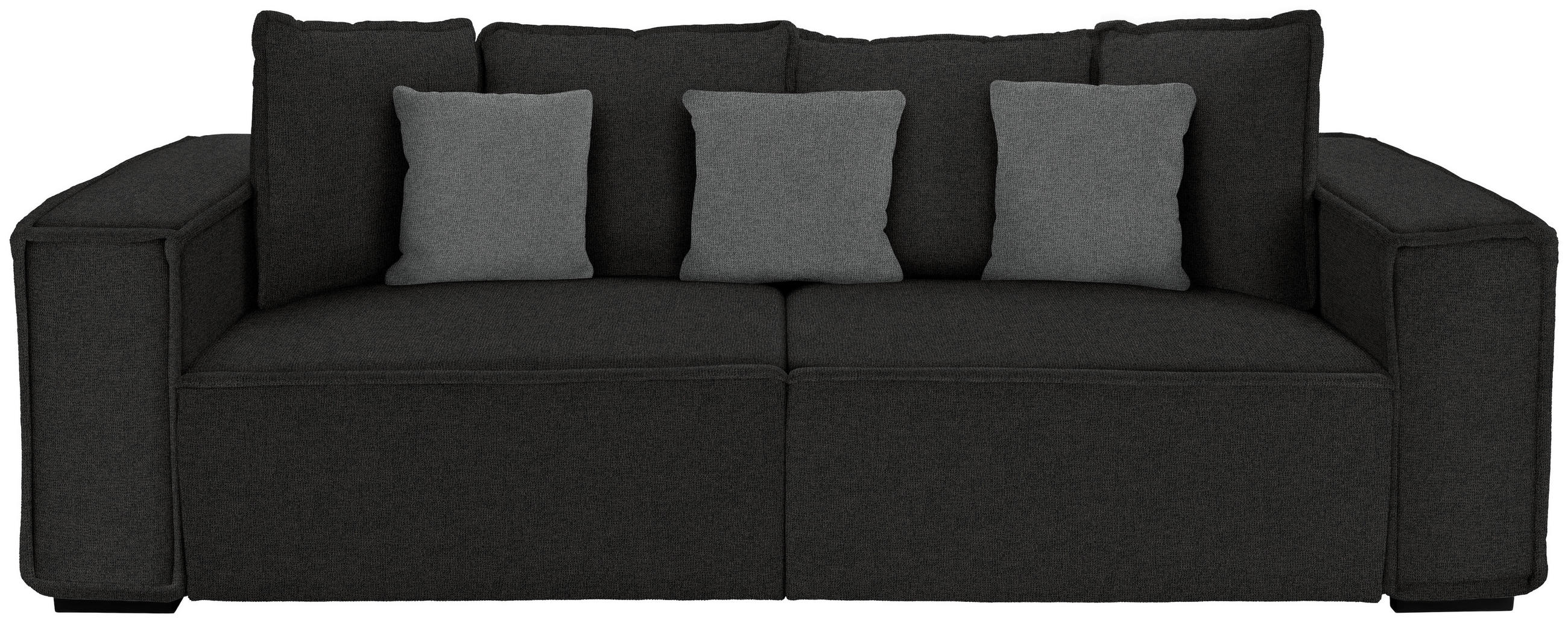 Mid.you Bigsofa Schwarz 244x62x117 cm