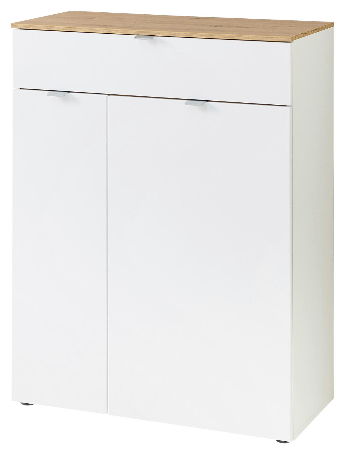 PŘEDSÍŇOVÁ STĚNA, bílá, dub artisan, 264/202/38 cm - bílá/dub artisan, Design, kompozitní dřevo/textil (264/202/38cm) - Xora