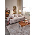 BIGSOFA Cord Naturfarben  - Schwarz/Naturfarben, Design, Kunststoff/Textil (260/90/140cm) - Ambia Home