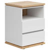 NACHTSCHRANK 45/63/42 cm  - Schwarz/Weiß, MODERN, Holzwerkstoff (45/63/42cm) - Xora