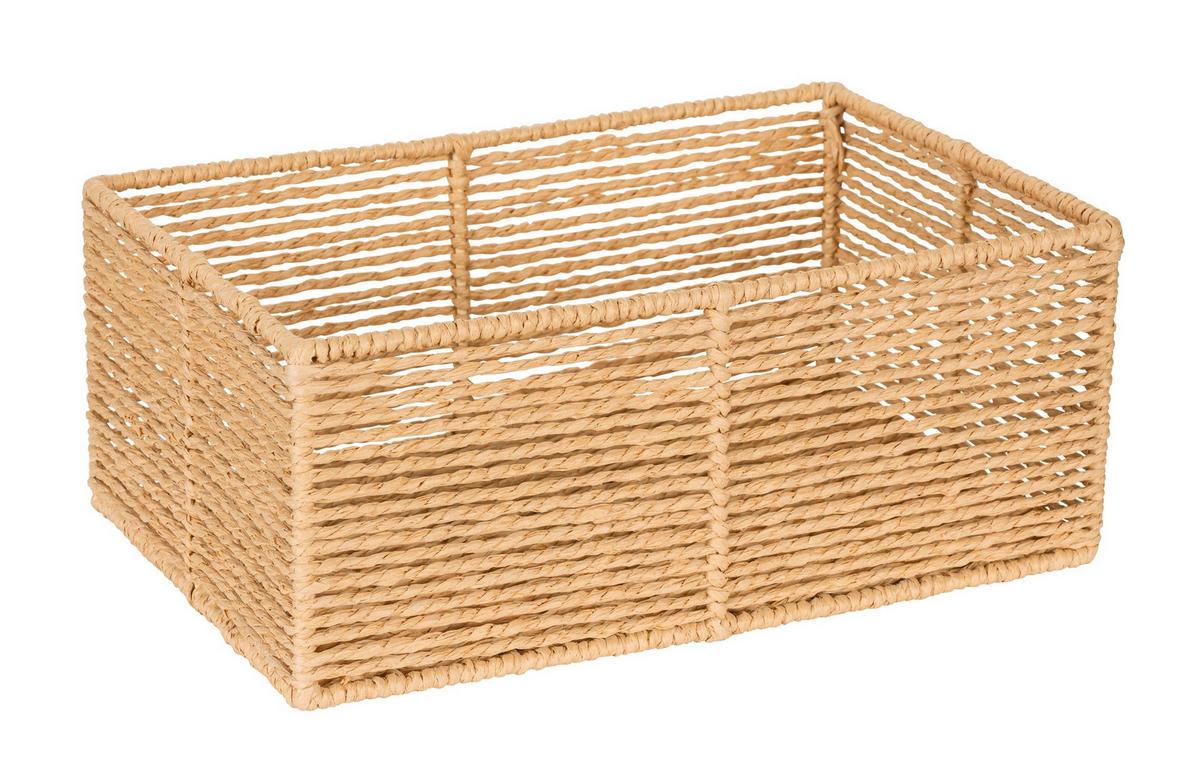 AUFBEWAHRUNGSKÖRBCHEN  - Beige, Basics, Naturmaterialien (30/12/20cm) - Wenko
