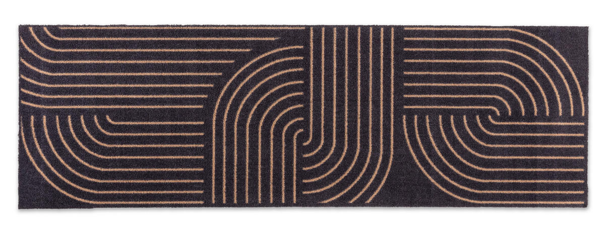 FUßMATTE  50/150 cm  Schwarz  - Schwarz, Basics, Kunststoff/Textil (50/150cm) - Astra