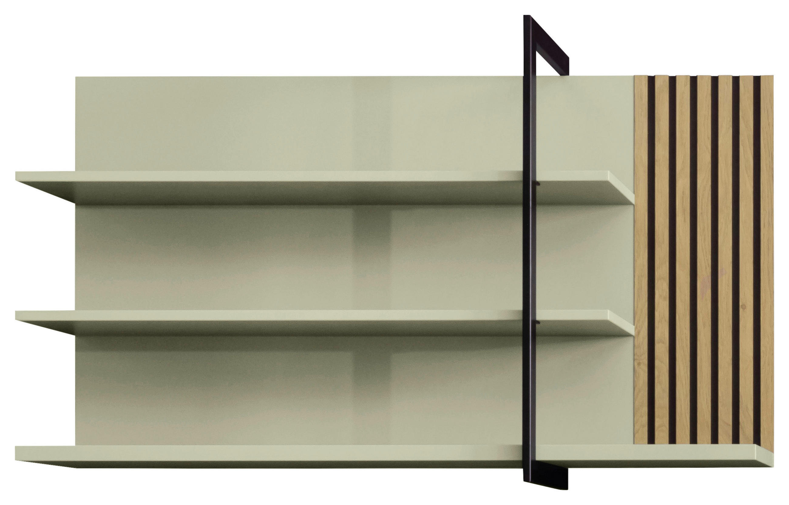 WANDBOARD  133/75/28 cm  - Schilfgrün/Eiche Bianco, Design, Holz/Holzwerkstoff (133/75/28cm) - Moderano