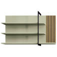 WANDBOARD 133/75/28 cm - Schilfgrün/Eiche Bianco, Design, Holz/Holzwerkstoff (133/75/28cm) - Moderano