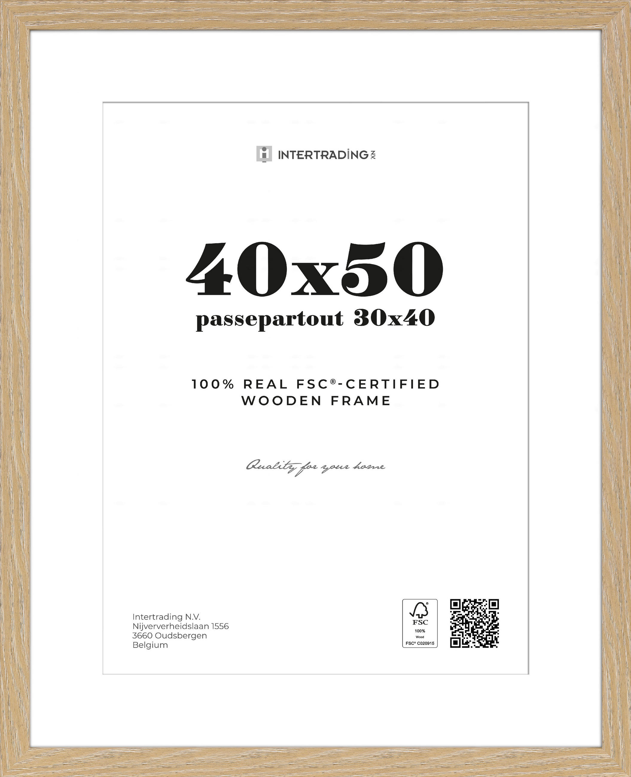 BILDERRAHMEN Eichefarben  - Eichefarben, Basics, Holzwerkstoff (43,1/53,2/2.5cm)