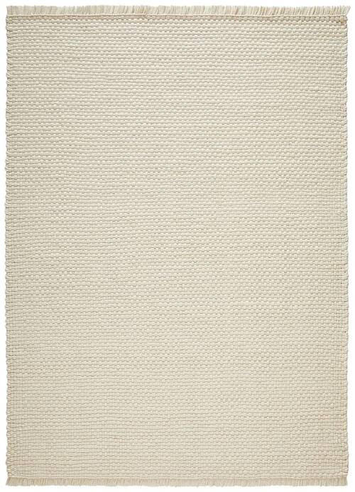 HANDWEBTEPPICH 130/190 cm Weiß  - Weiß, Basics, Textil (130/190cm) - Linea Natura