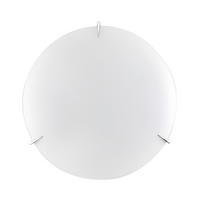 DECKENLEUCHTE 40/40/9 cm   - Weiß, KONVENTIONELL, Glas/Metall (40/40/9cm)