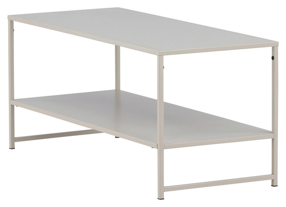 SOFFBORD i metall 102/43/45 cm  - beige, Design, metall (102/43/45cm) - Livetastic