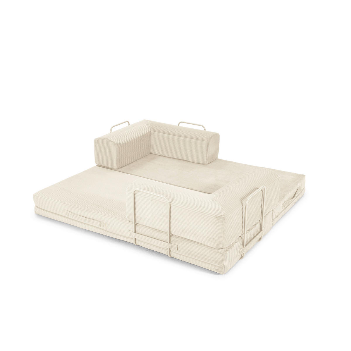 SCHLAFSOFA Cord Creme  - Creme, MODERN, Textil (200/70/90cm) - Livetastic