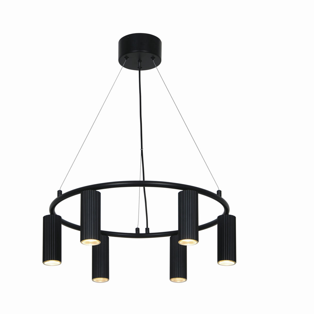 PENDELLEUCHTE Vico 53,4/53,4 cm  - Schwarz, Design, Metall (53,4/53,4cm) - Nordlux