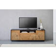 LOWBOARD in 170/56/40 cm - Eichefarben/Schwarz, LIFESTYLE, Holzwerkstoff (170/56/40cm) - Xora