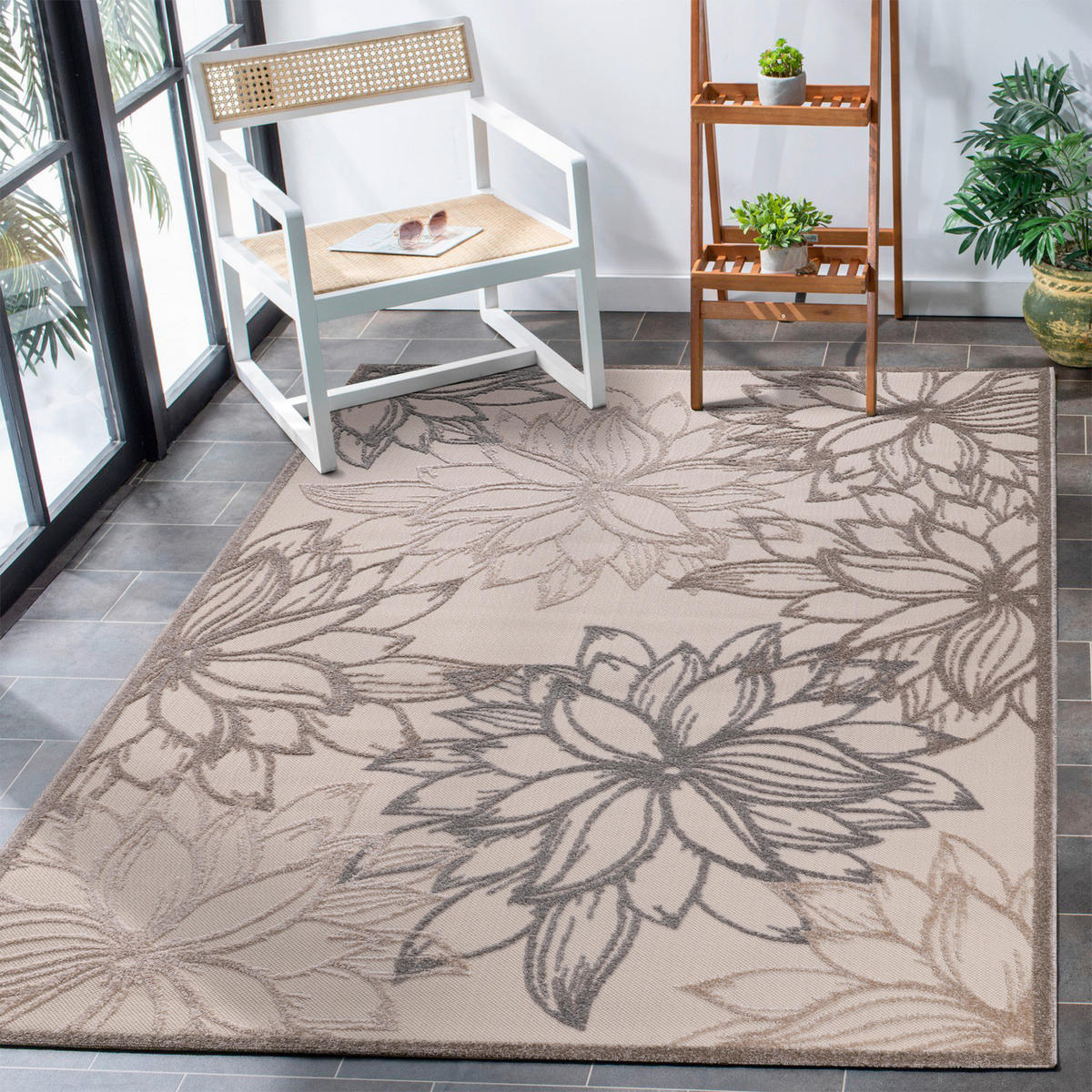 STAZA 80/200 cm   krem, bež  Floral  - bež/krem, Lifestyle, tekstil/plastika (80/200cm)