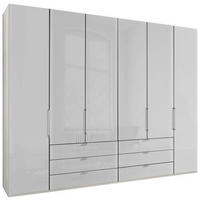 FALTTÜRENSCHRANK in Weiss  - Chromfarben/Weiss, Konventionell, Glas/Holzwerkstoff (300/236/58cm) - Dieter Knoll