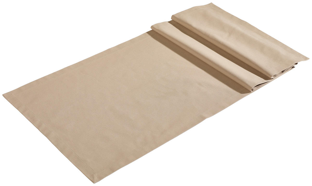 TISCHLÄUFER 45/150 cm  - Sandfarben, Basics, Textil (45/150cm) - Bio:Vio