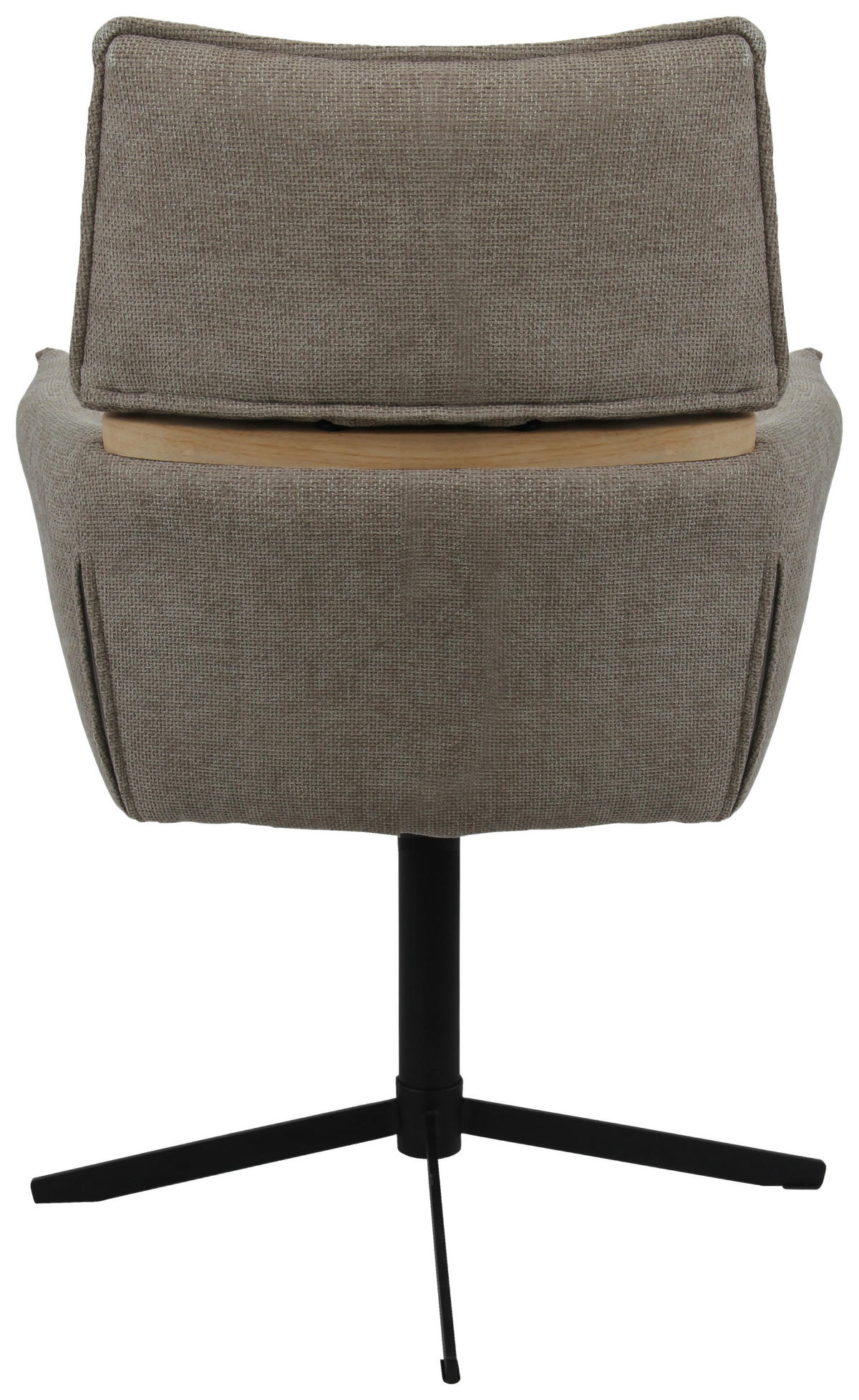 ARMLEHNSTUHL in Holz, Metall, Textil Hellbraun  - Hellbraun/Schwarz, MODERN, Holz/Textil - MID.YOU