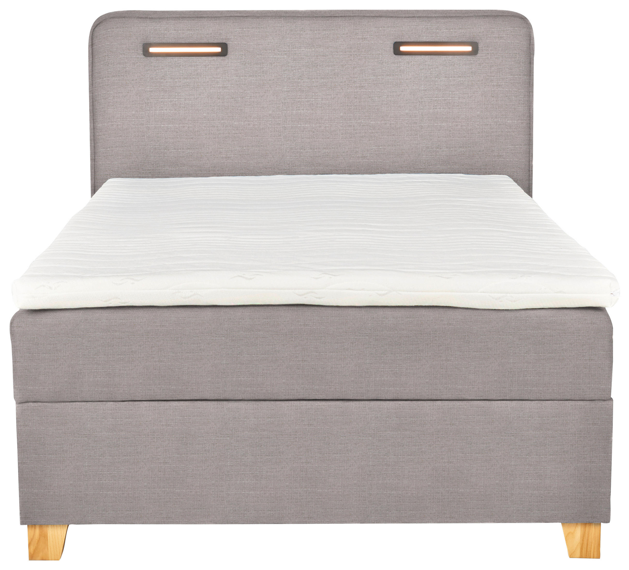 BOXBETT 120/200 cm  in Beige  - Beige, Konventionell, Holz/Textil (120/200cm) - Moderano