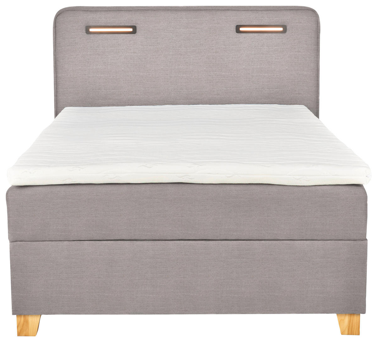 BOXBETT 120/200 cm  in Beige  - Beige, Konventionell, Holz/Textil (120/200cm) - Moderano