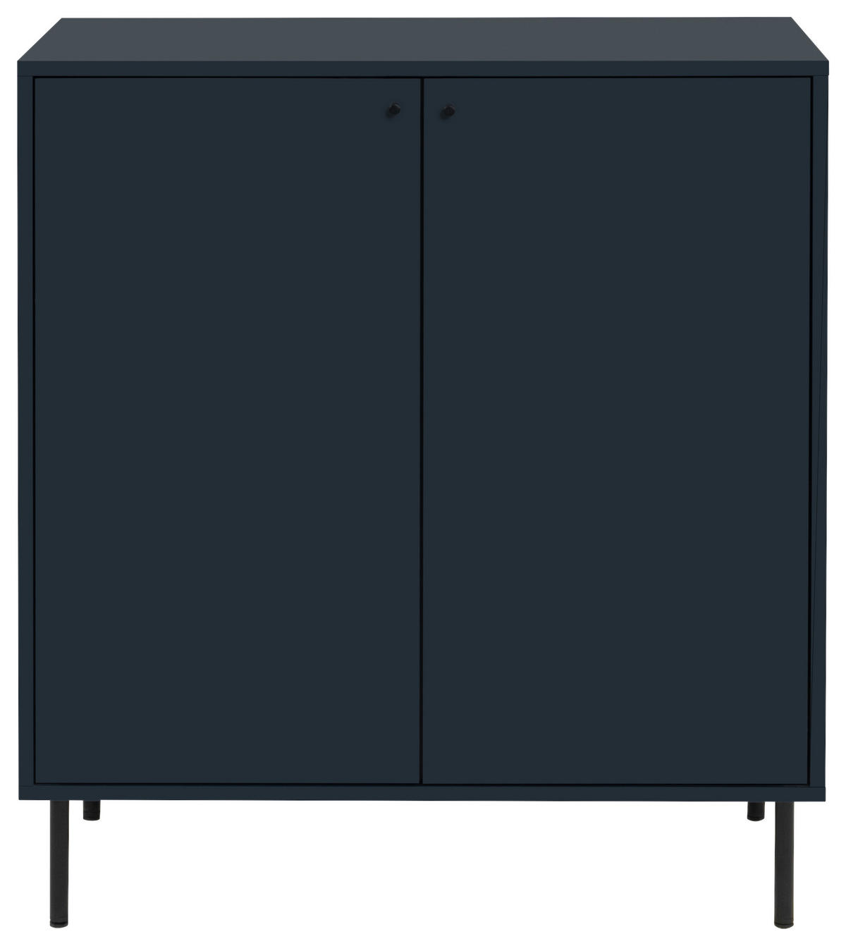 KOMODA   80/90/40 cm   tamno plava  - tamno plava/crna, Moderno, drvni materijal/metal (80/90/40cm) - MID.YOU