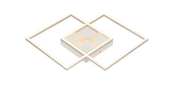 LED-DECKENLEUCHTE 42/42/4,5 cm - Weiß, Basics, Kunststoff/Metall (42/42/4,5cm) - Boxxx